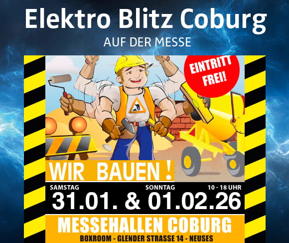 Elektro Blitz auf der Messe „Wir bauen“